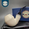 MBSD Meerschaum Silver Reverse Calabash Stubby Rhodesian Block Meerschaum Pipe