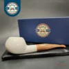 MBSD Meerschaum Deluxe Smooth Author Block Meerschaum Pipe, Briar-Mortise