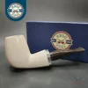 MBSD Meerschaum Silver Reverse Calabash Egg Block Meerschaum Pipe