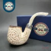 MBSD Meerschaum Deluxe Silver Fumed Oom Paul Block Meerschaum Pipe