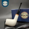 MBSD Meerschaum Deluxe Saddle Billiard Block Meerschaum Pipe, Briar-Mortise