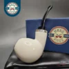 MBSD Meerschaum Silver Reverse Calabash Egg Block Meerschaum Pipe