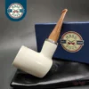 MBSD Meerschaum Silver Reverse Calabash Poker Block Meerschaum Pipe