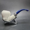 MBSD Meerschaum Deluxe Silver Rhodesian Block Meerschaum Pipe, Briar-Mortise - Image 3