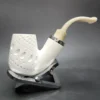 MBSD Meerschaum Silver Reverse Calabash Oom Paul Block Meerschaum Pipe - Image 3
