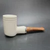 MBSD Meerschaum Silver Reverse Calabash Poker Block Meerschaum Pipe - Image 3