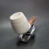 MBSD Meerschaum Deluxe Rhodesian Cutty Block Meerschaum Pipe, Briar-Mortise - Image 4