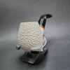 MBSD Meerschaum Deluxe Rusticated Brandy Block Meerschaum Pipe, Briar-Mortise - Image 4