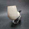 MBSD Meerschaum Silver Reverse Calabash Egg Block Meerschaum Pipe - Image 4