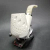 MBSD Meerschaum Silver Reverse Calabash Oom Paul Block Meerschaum Pipe - Image 4