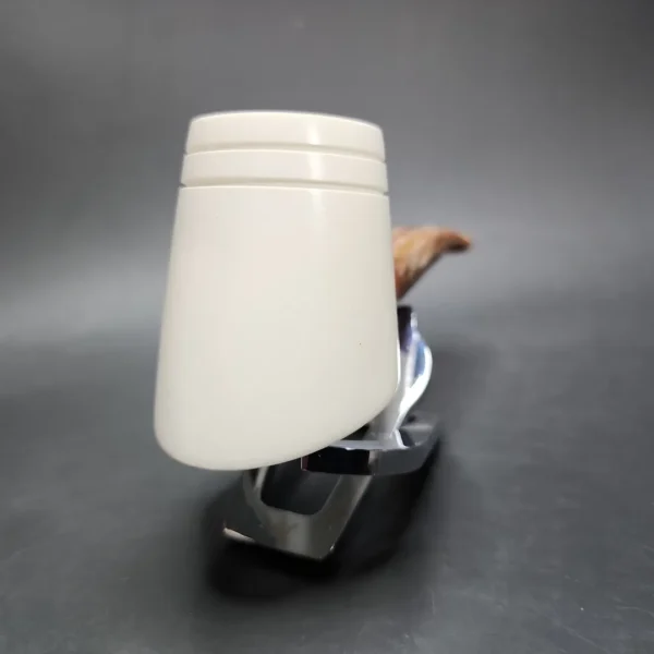 MBSD Meerschaum Deluxe Shape 55 Style Block Meerschaum Pipe, Briar-Mortise - Image 4