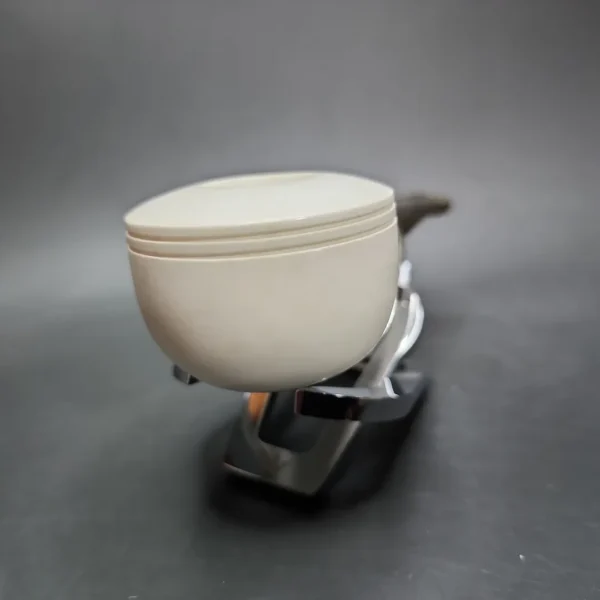 MBSD Meerschaum Silver Reverse Calabash Bullcap Block Meerschaum Pipe - Image 4