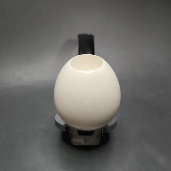 MBSD Meerschaum Silver Reverse Calabash Egg Block Meerschaum Pipe - Image 4