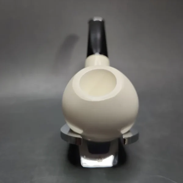 Smooth Author Estate Block Meerschaum Pipe, Fitted Case, Unsmoked - Image 5