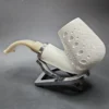 MBSD Meerschaum Silver Reverse Calabash Oom Paul Block Meerschaum Pipe - Image 5