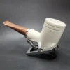 MBSD Meerschaum Silver Reverse Calabash Poker Block Meerschaum Pipe - Image 5