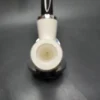 MBSD Meerschaum Silver Reverse Calabash Egg Block Meerschaum Pipe - Image 6