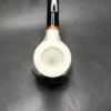 MBSD Meerschaum Deluxe Smooth Stack Billiard Meerschaum Pipe, Briar-Mortise - Image 6