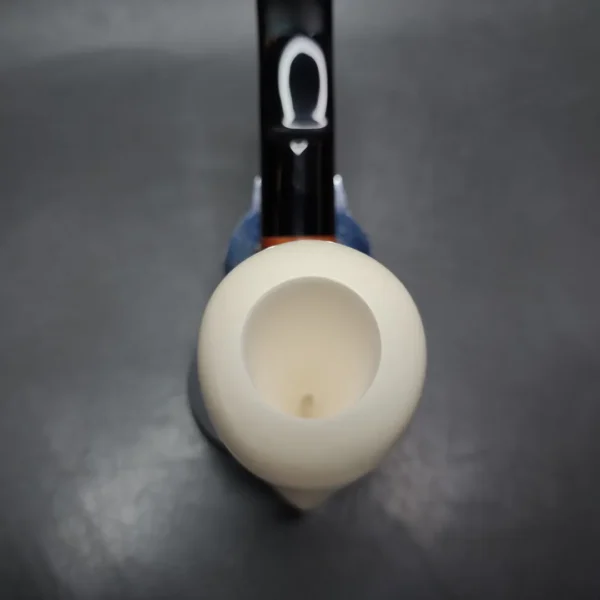 MBSD Meerschaum Deluxe Strawberry Block Meerschaum Pipe, Briar-Mortise - Image 6
