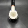 MBSD Meerschaum Deluxe Saddle Billiard Block Meerschaum Pipe, Briar-Mortise - Image 6