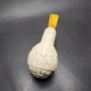MBSD Meerschaum Deluxe Freemason Apple Block Meerschaum Pipe, Briar-Mortise - Image 7