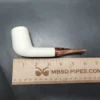MBSD Meerschaum Deluxe Cutty Block Meerschaum Pipe, Briar-Mortise - Image 7