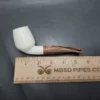 MBSD Meerschaum Deluxe Rhodesian Cutty Block Meerschaum Pipe, Briar-Mortise - Image 8