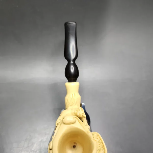 Extra Large Figural Block Meerschaum Pipe, Unsmoked - Image 8