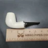 MBSD Meerschaum Silver Reverse Calabash Egg Block Meerschaum Pipe - Image 8
