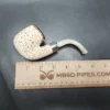 MBSD Meerschaum Deluxe Silver Fumed Oom Paul Block Meerschaum Pipe - Image 8