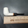 MBSD Meerschaum Deluxe Saddle Billiard Block Meerschaum Pipe, Briar-Mortise - Image 8