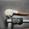 MBSD Meerschaum Deluxe Smooth Author Block Meerschaum Pipe, Briar-Mortise - Image 9