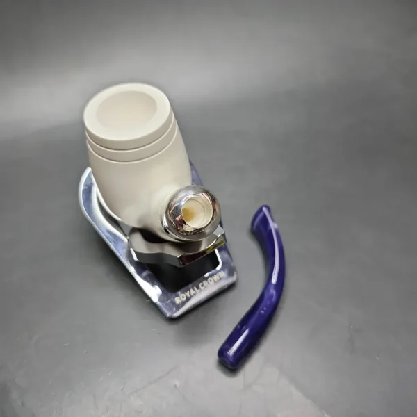 MBSD Meerschaum Silver Army Mount Bent Brandy Block Meerschaum Pipe - Image 9