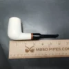 MBSD Meerschaum Deluxe Stack Billiard Block Meerschaum Pipe, Briar-Mortise - Image 9