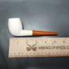 Pre-Kaywoodie KB&B Estate Block Meerschaum Pipe, Amber Stem, American Estates - Image 10