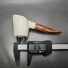 MBSD Meerschaum Deluxe Shape 55 Style Block Meerschaum Pipe, Briar-Mortise - Image 10
