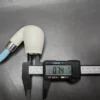 MBSD Meerschaum Deluxe Silver Bent Brandy Block Meerschaum Pipe, Briar-Mortise - Image 10