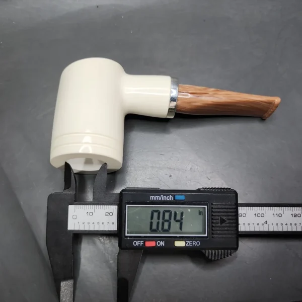 MBSD Meerschaum Silver Reverse Calabash Poker Block Meerschaum Pipe - Image 10