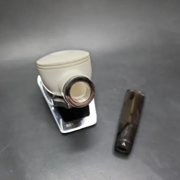 MBSD Meerschaum Silver Reverse Calabash Bullcap Block Meerschaum Pipe - Image 11