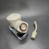 MBSD Meerschaum Silver Reverse Calabash Stubby Bulldog Block Meerschaum Pipe - Image 11