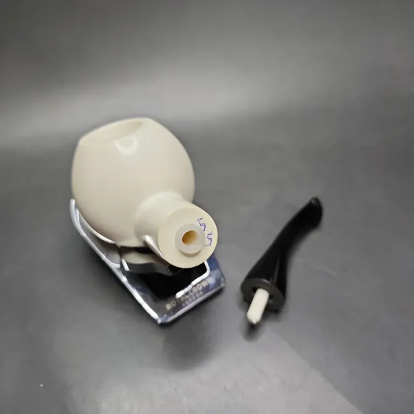 Smooth Author Estate Block Meerschaum Pipe, Fitted Case, Unsmoked - Image 11