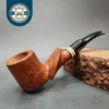 Michal Novak Smooth Spiral Carved Billiard Estate Briar Pipe, Unsmoked