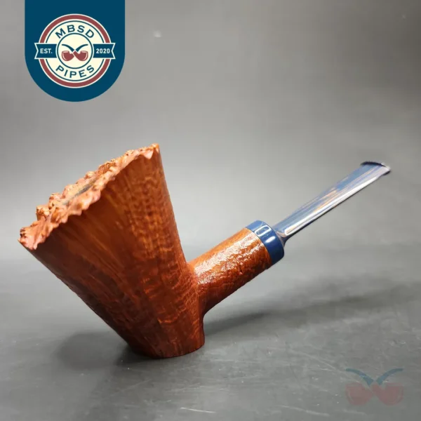 Sebastian Heck Sandblasted Poker Handmade Briar Pipe, New