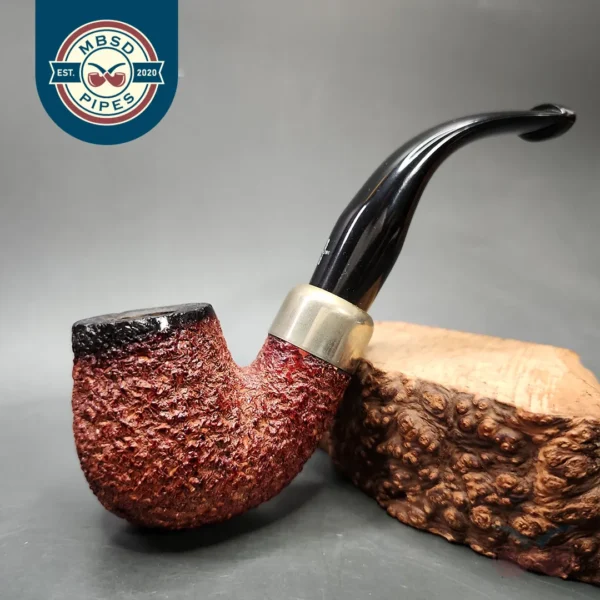 Barling Bent Billiard Block Meerschaum Pipe, Unsmoked