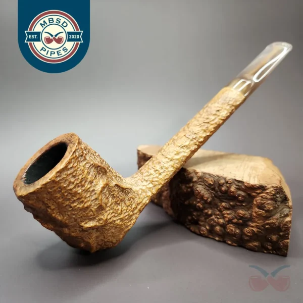 Savinelli Estella 803 EX Rusticated Lumberman Estate Briar Pipe, Italian Estates