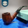 Sasieni 4 Dot Walnut Smooth Bent Billiard Estate Briar Pipe, Unsmoked