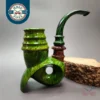 Mutcat Large Green "Swimming Calabash" Handmade Pipe, New