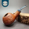 Sebastian Heck Sandblasted Squat Tomato Handmade Briar Pipe, New