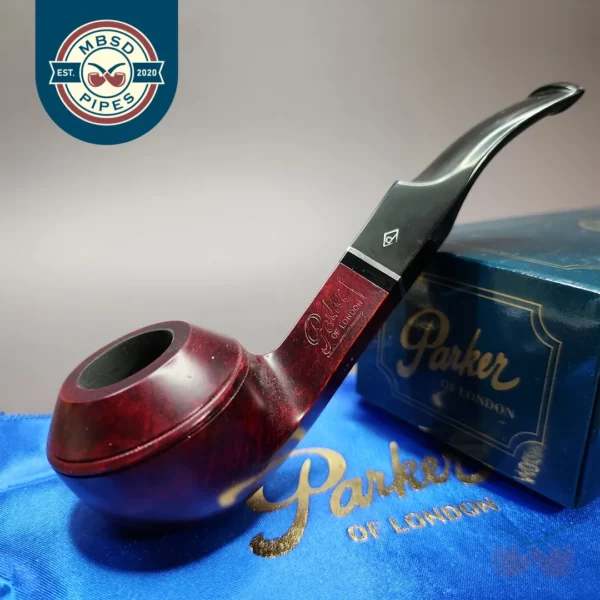Parker Knight 109 Smooth Bent Bulldog Estate Briar Pipe, Unsmoked