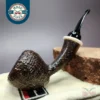 HS Studio Sandblasted Acorn Estate Briar Pipe, Unsmoked